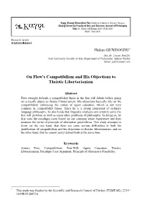 On Flew's Compatibilism and His Objections to Theistic Libertarianism
