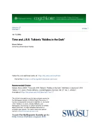 Time and J.R.R. Tolkien's "Riddles in the Dark"