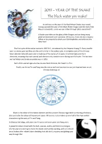 2013 - Year of the Snake