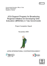 BRIDGE Project Completion Report