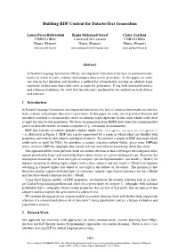 Building RDF Content for Data-To-Text Generation