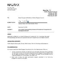Case 20396 – Planning Policy Review of the Burnside Comprehensive Development District