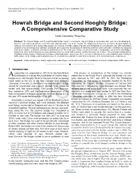 Howrah Bridge and Second Hooghly Bridge: a Comprehensive Comparative Study