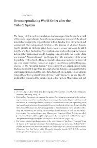 Reconceptualizing World Order After the Tribute System