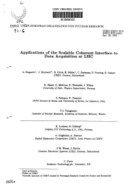Applications of the Scalable Coherent Interface to Data Acquisition At