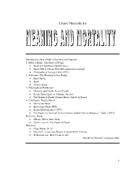 Course Materials For