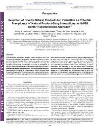 Drug Interactions: a Napdi Center Recommended Approach S