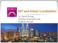 IOT and Indoor Localization