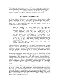This Is a Pre-Copyedited, Author-Produced PDF of an Article Accepted for Publication in Notes and Queries Following Peer Review
