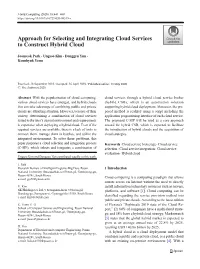 Approach for Selecting and Integrating Cloud Services to Construct Hybrid Cloud