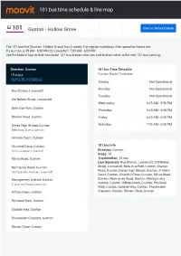 101 Bus Time Schedule & Line Route
