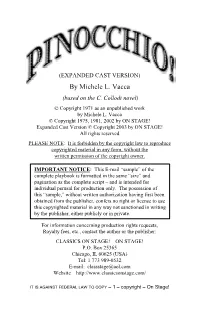 A Sample of Pinocchio! (Expanded Cast Version)
