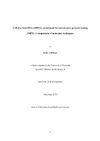 Cffdna) Enrichment for Non-Invasive Prenatal Testing (NIPT