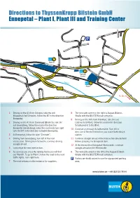 Directions to Thyssenkrupp Bilstein Gmbh Ennepetal