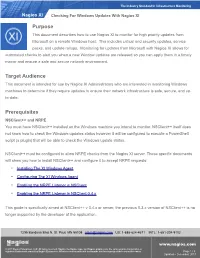 Documentation on Checking for Windows Updates with Nagios XI