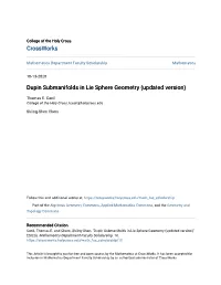Dupin Submanifolds in Lie Sphere Geometry (Updated Version)