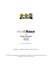 Handbase Desktop for Windows Client
