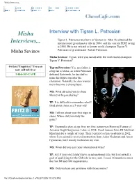 Misha Interviews