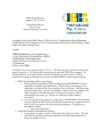 Board Meeting Minutes