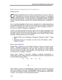 Basic Physical Principles of Ultrasound