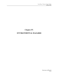 Chapter IV. ENVIRONMENTAL HAZARDS