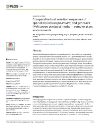 Liu T, Wang Q, Yuan G, Et Al.(2017) Comparative Host Selection