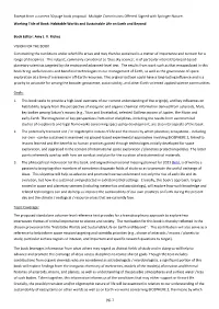Pg. 1 Excerpt from a Current 30 Page Book Proposal. Multiple