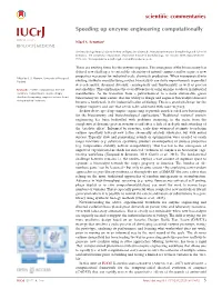 Speeding up Enzyme Engineering Computationally ISSN 2052-2525 Nigel S