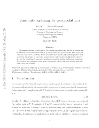 Stochastic Ordering by G-Expectations