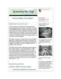 The Dutch Mines: Fact Or Myth? &lt;