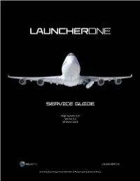 Virgin Galactic Launcherone Service Guide