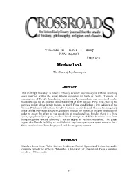 Freud and Ledoeuff, and the Imaginary