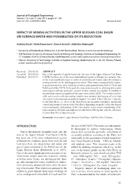 Impact of Mining Activities in the Upper Silesian Coal Basin on Surface Water and Possibilities of Its Reduction