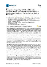 Integrating Single-Step GWAS and Bipartite Networks Reconstruction Provides Novel Insights Into Yearling Weight and Carcass Traits in Hanwoo Beef Cattle