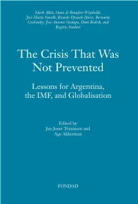 Lessons for Argentina, the IMF, and Globalisation