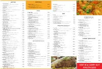 MENU Served with Basmati Rice Or Naan Or Roti