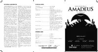 Amadeus Insert.Indd
