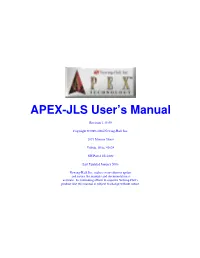 APEX-JLS User's Manual