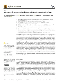 Assessing Transportation Patterns in the Azores Archipelago