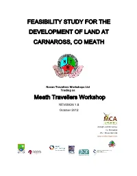 FEASIBILITY STUDY for the DEVELOPMENT of LAND at CARNAROSS, CO MEATH Meath Travellers Workshop