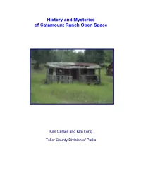 History and Mysteries of Catamount Ranch Open Space