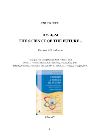 Holism the Science of the Future ©