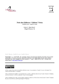 Nota Dos Editores / Editors' Notes