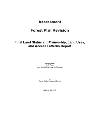 Assessment of Land Status and Ownership, Land Uses And