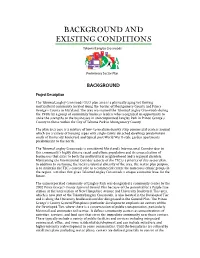 Background and Existing Conditions Takoma/Langley Crossroads