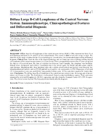 Diffuse Large B-Cell Lymphoma of the Central Nervous System
