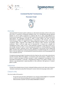 Increased Nuchal Translucency Precision Panel