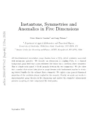 Instantons, Symmetries and Anomalies in Five Dimensions
