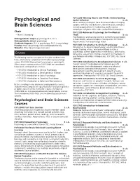 Psychological and Brain Sciences 1
