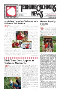 View and Print Terhune Orchards Fall 2015 Newsletter